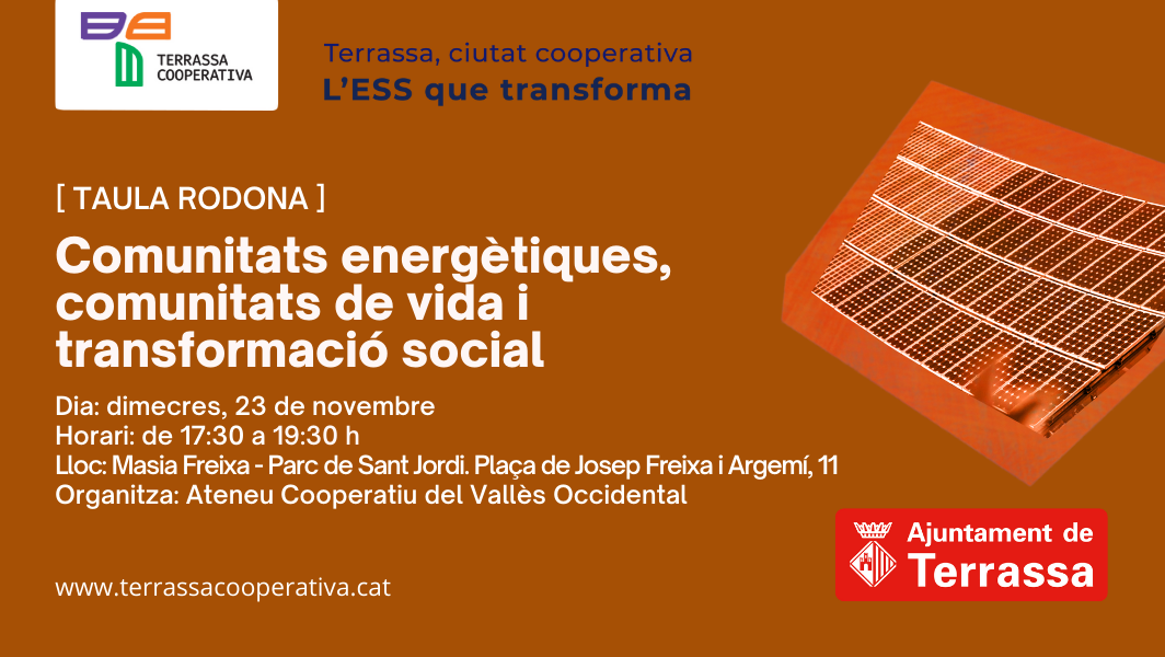 Comunitats energètiques, comunitats de vida i transformació social